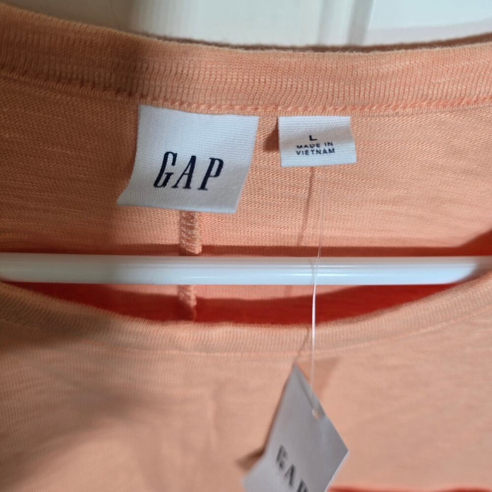 Gap Pocket T-shirt Dress Belle Pink Size Large NWT Casual Summer Cover up - Picture 4 of 7